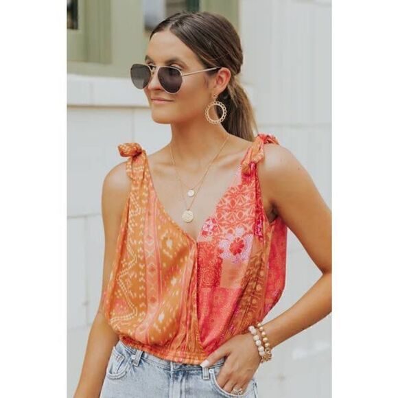 Free People Tied To You Tank Size Xs - Picture 1 of 9